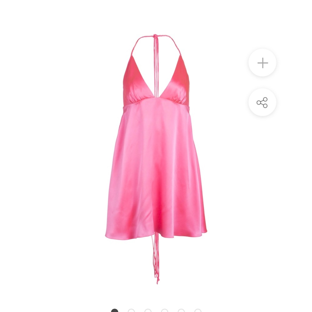 BABY-PINK BABY DOLL MINI DRESS